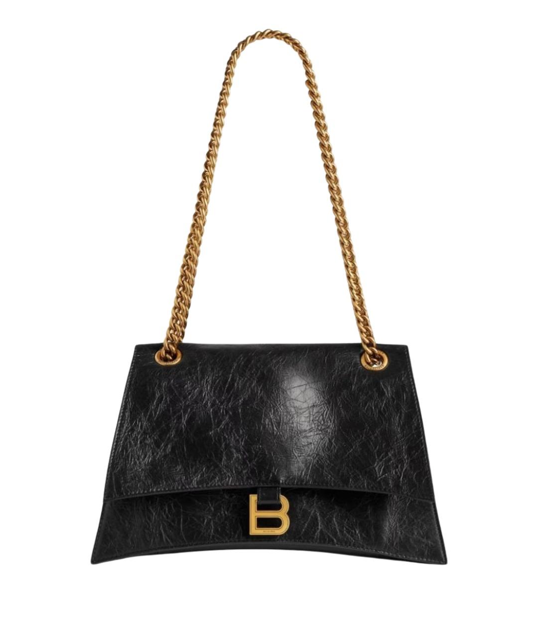 BALENCIAGA Черная кожаная сумка с короткими ручками, фото 1