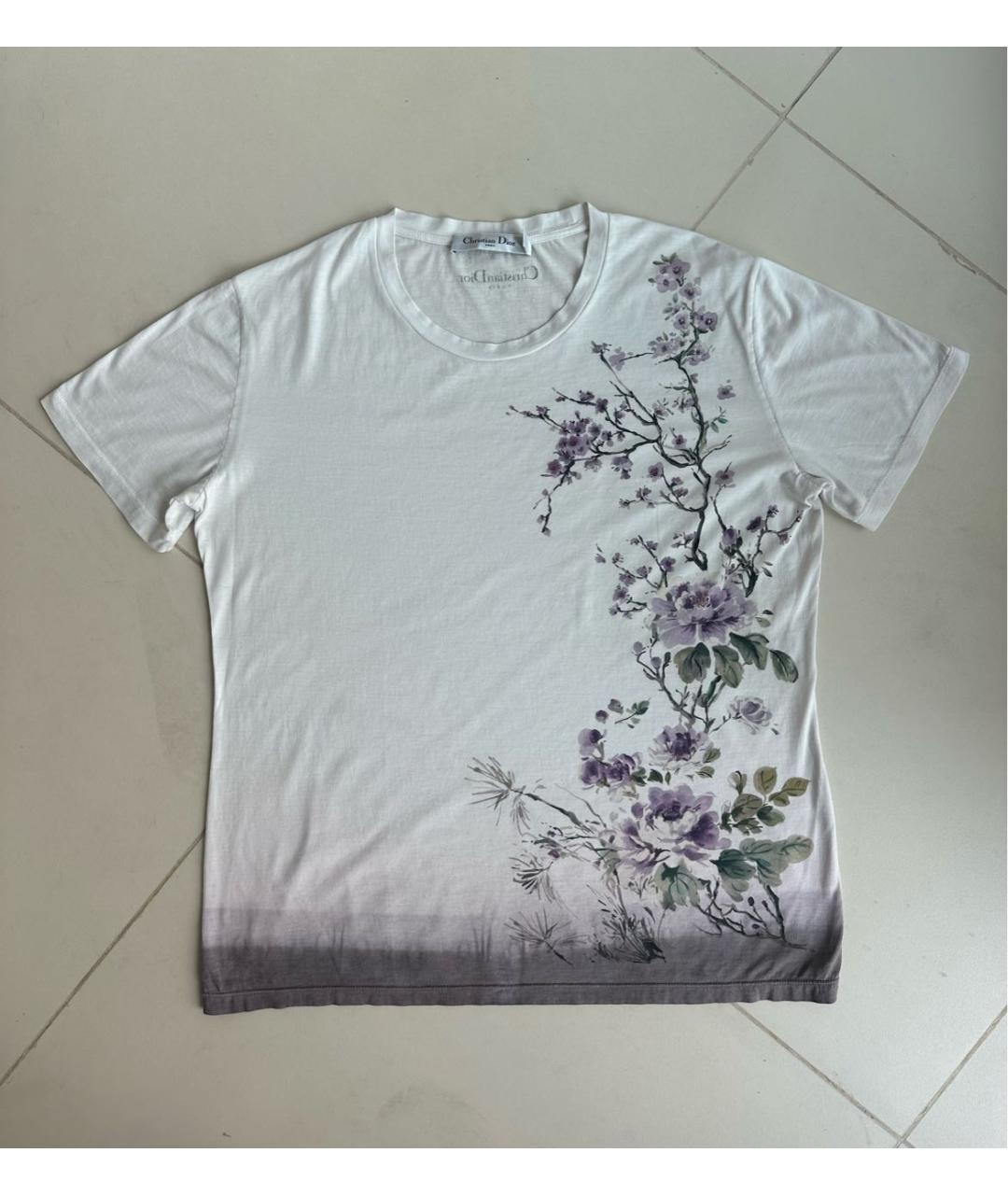 CHRISTIAN DIOR Мульти хлопковая футболка, фото 5