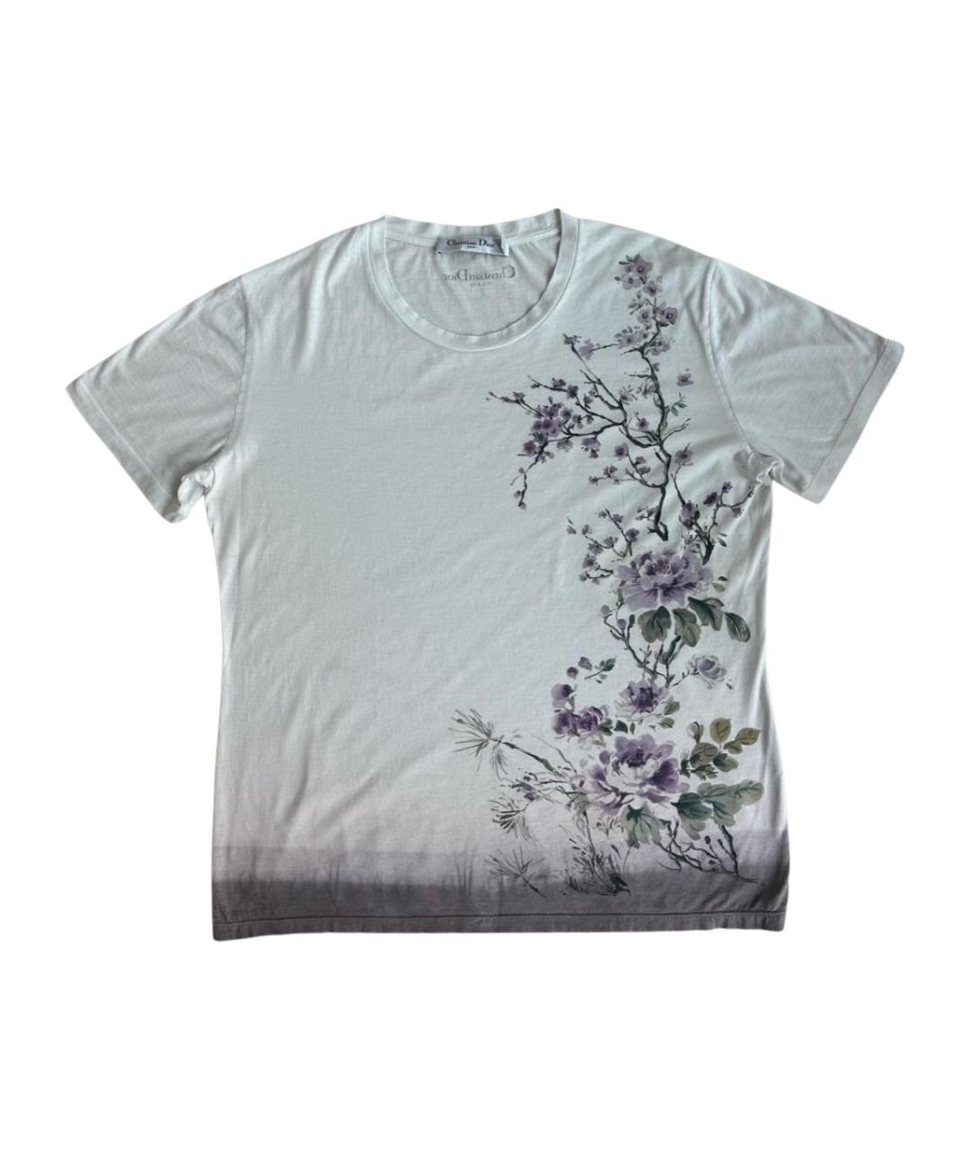 CHRISTIAN DIOR Мульти хлопковая футболка, фото 1