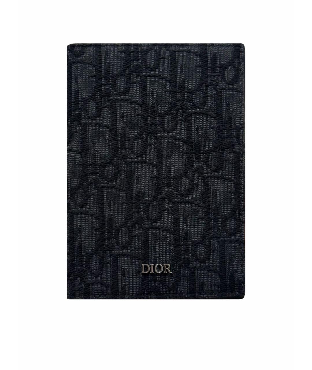 CHRISTIAN DIOR Темно-синий кардхолдер, фото 1