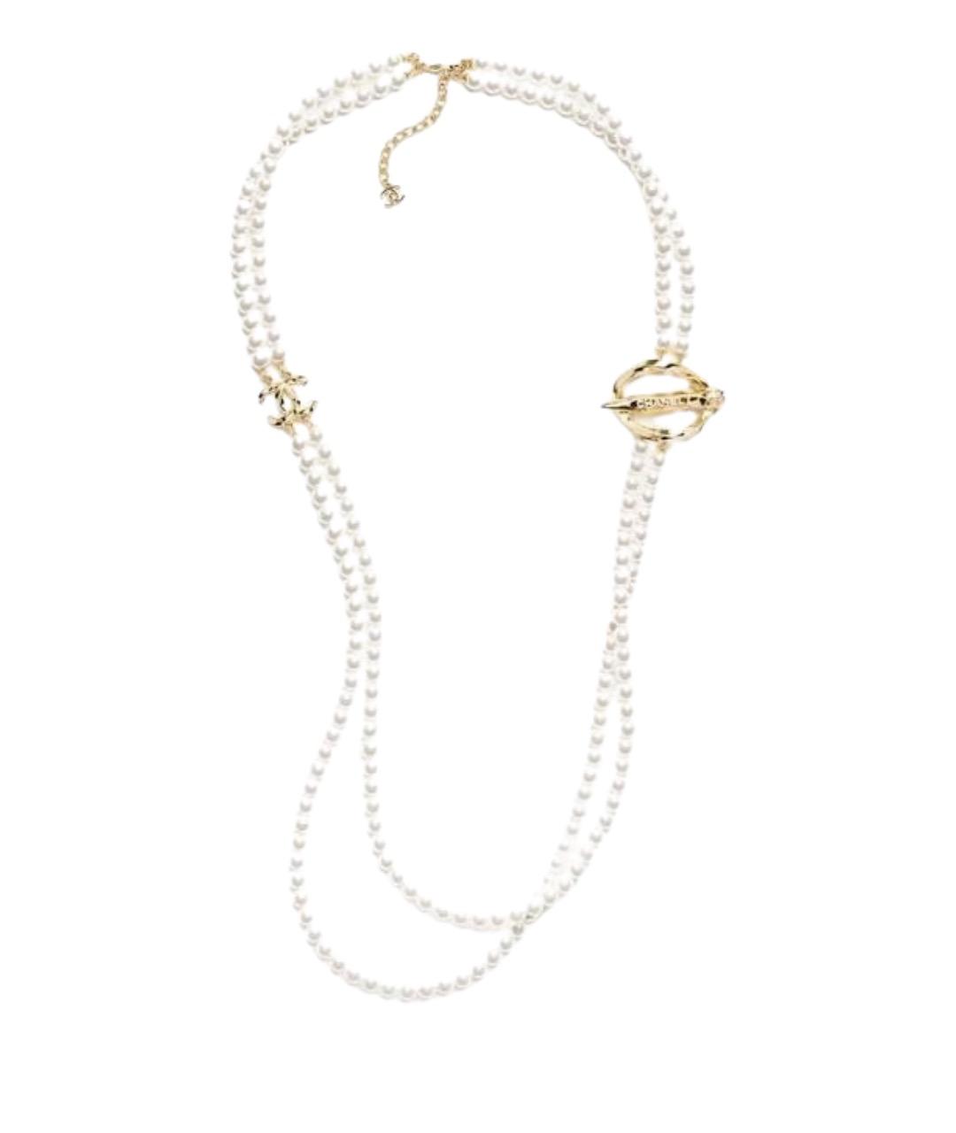 CHANEL Золотое металлическое колье, фото 1