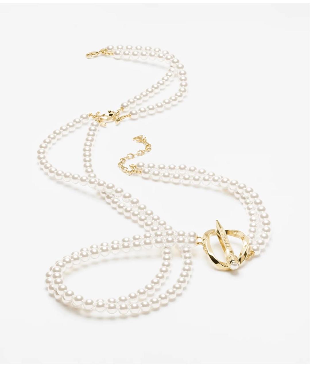 CHANEL Золотое металлическое колье, фото 2