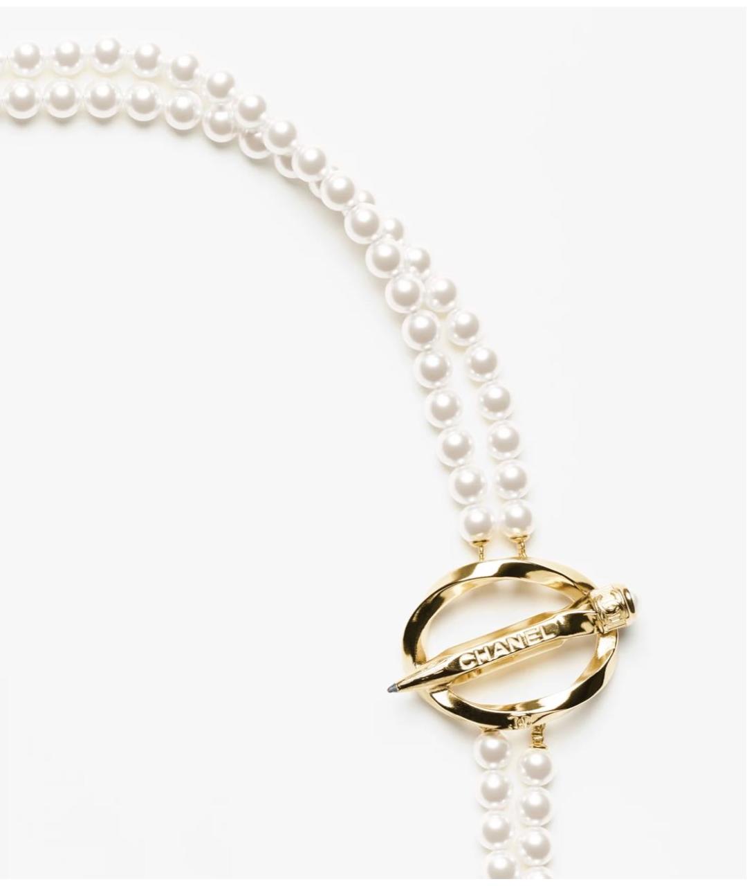 CHANEL Золотое металлическое колье, фото 3
