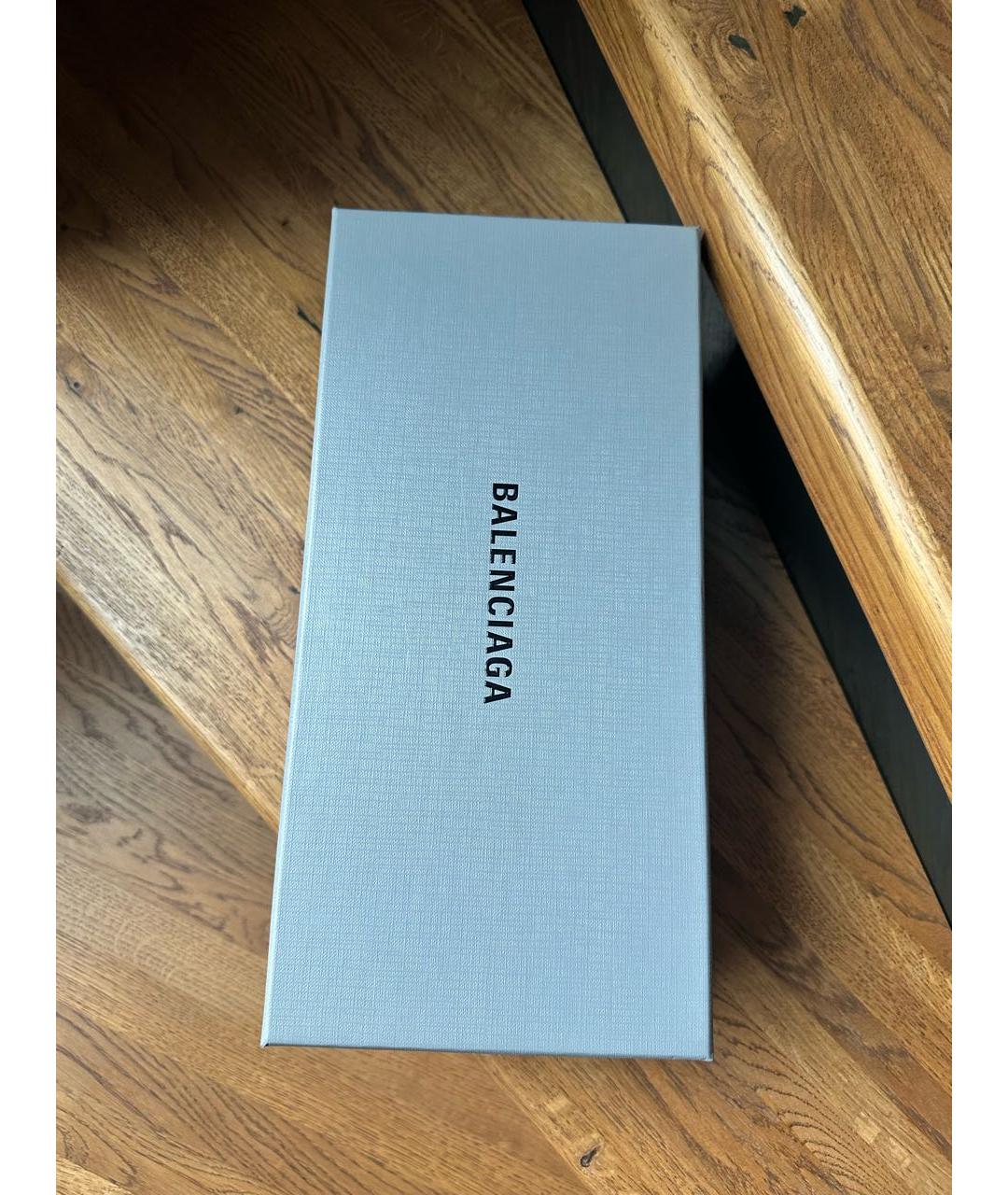 BALENCIAGA Черные кожаные балетки, фото 3