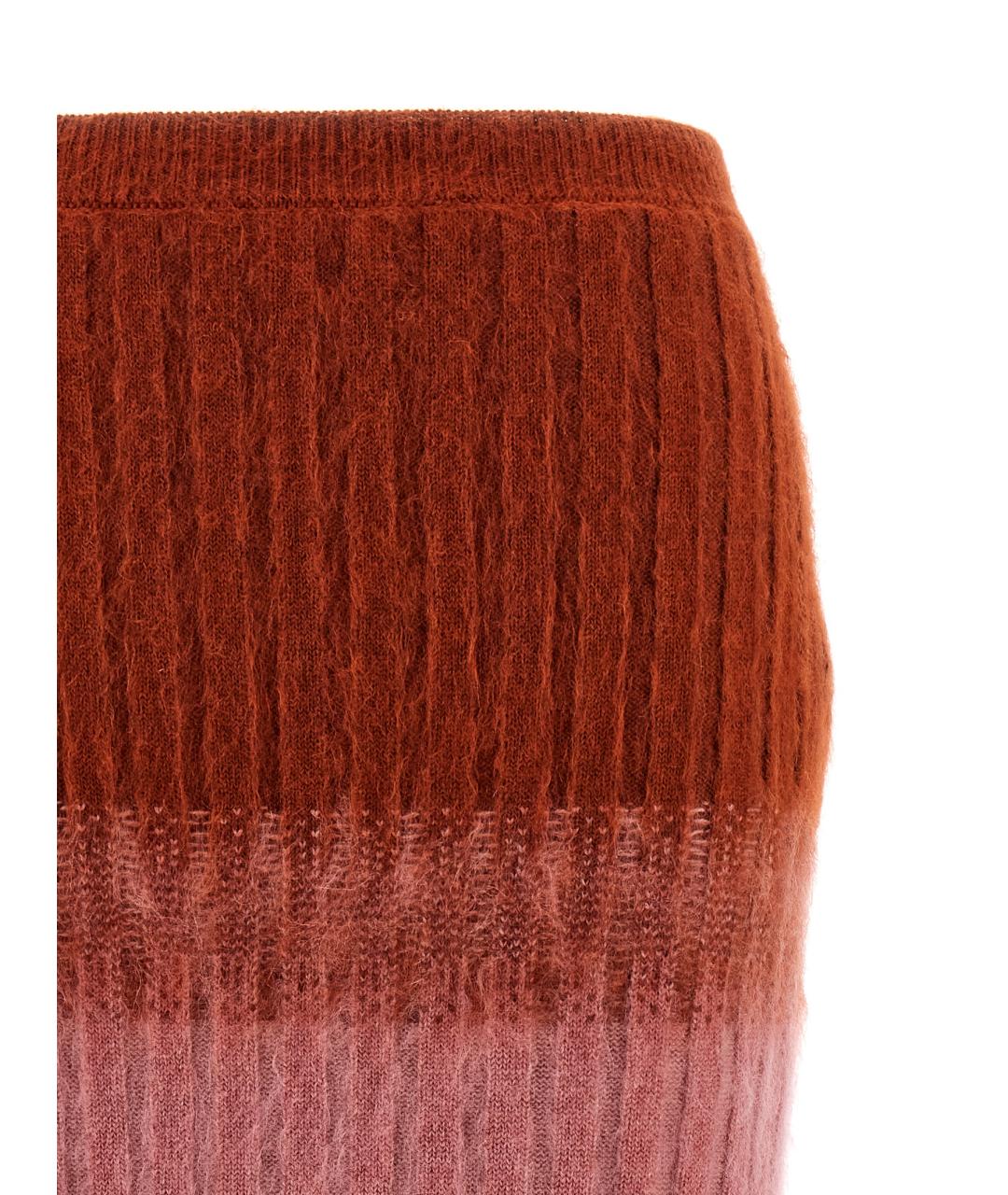 FENDI Мульти шерстяная юбка миди, фото 3