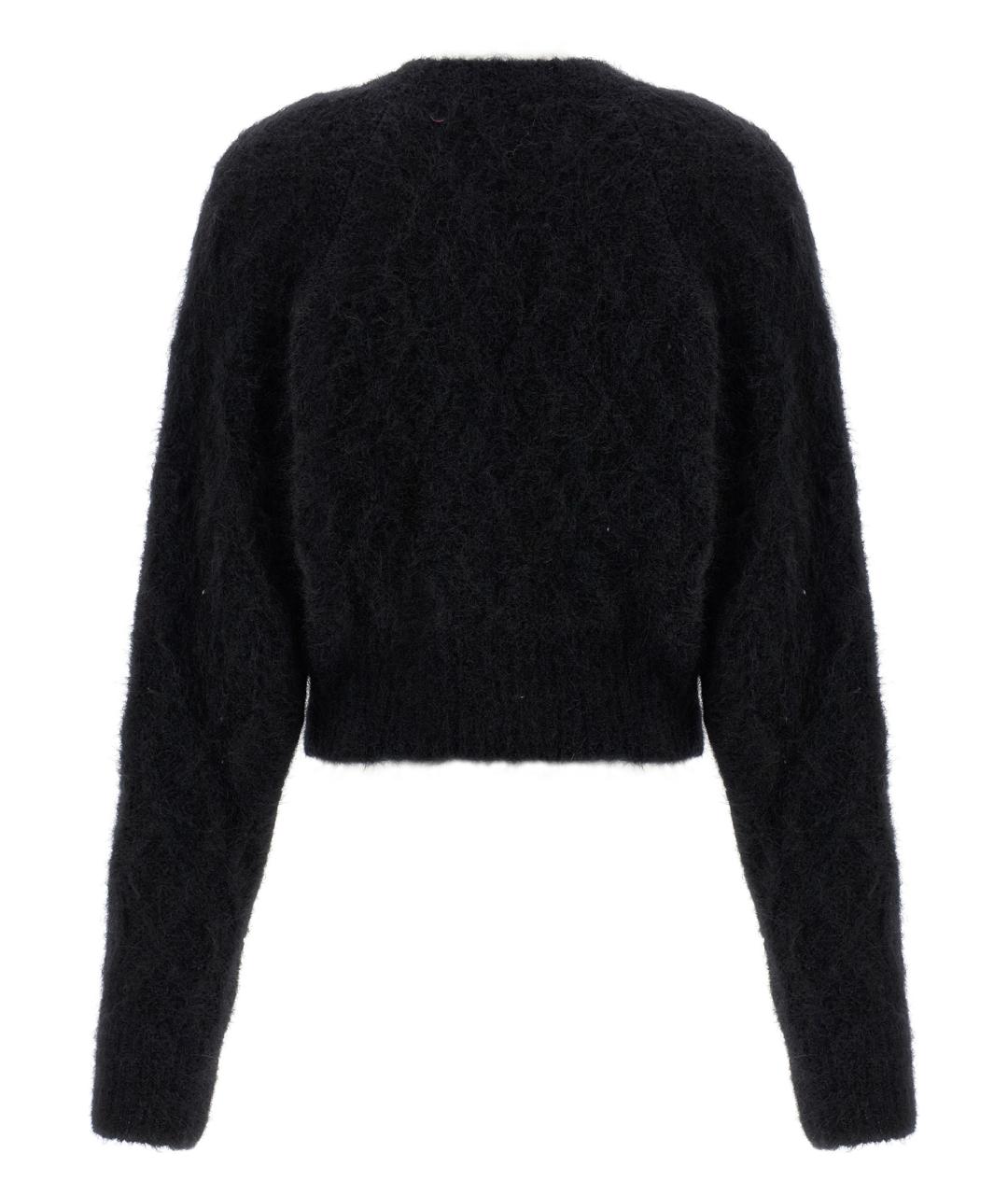 ROTATE Черный шерстяной кардиган, фото 2