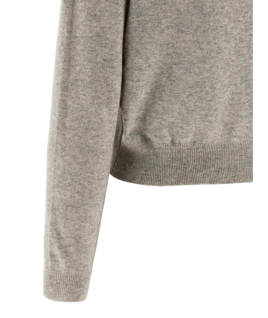 BRUNELLO CUCINELLI Серый кашемировый джемпер / свитер, фото 4