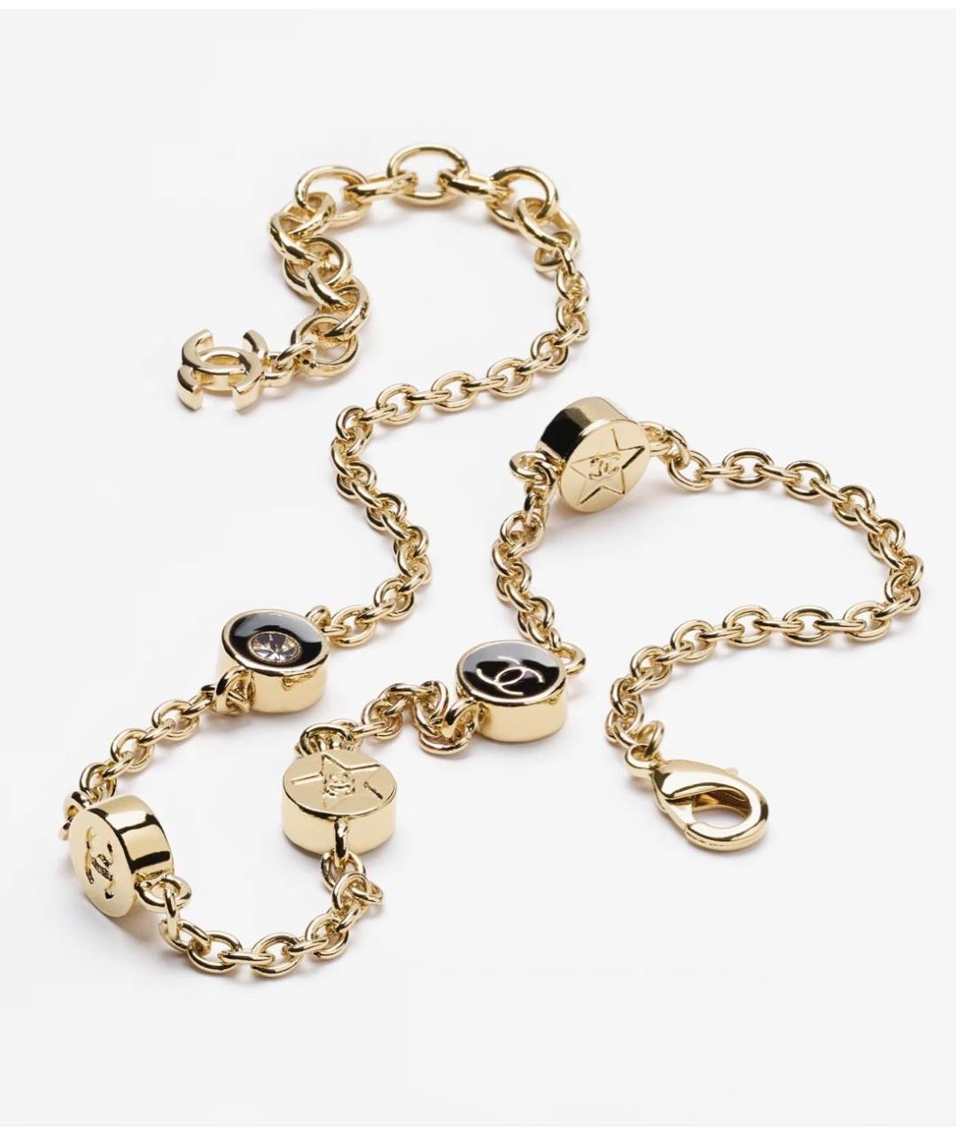 CHANEL Золотое металлическое колье, фото 2