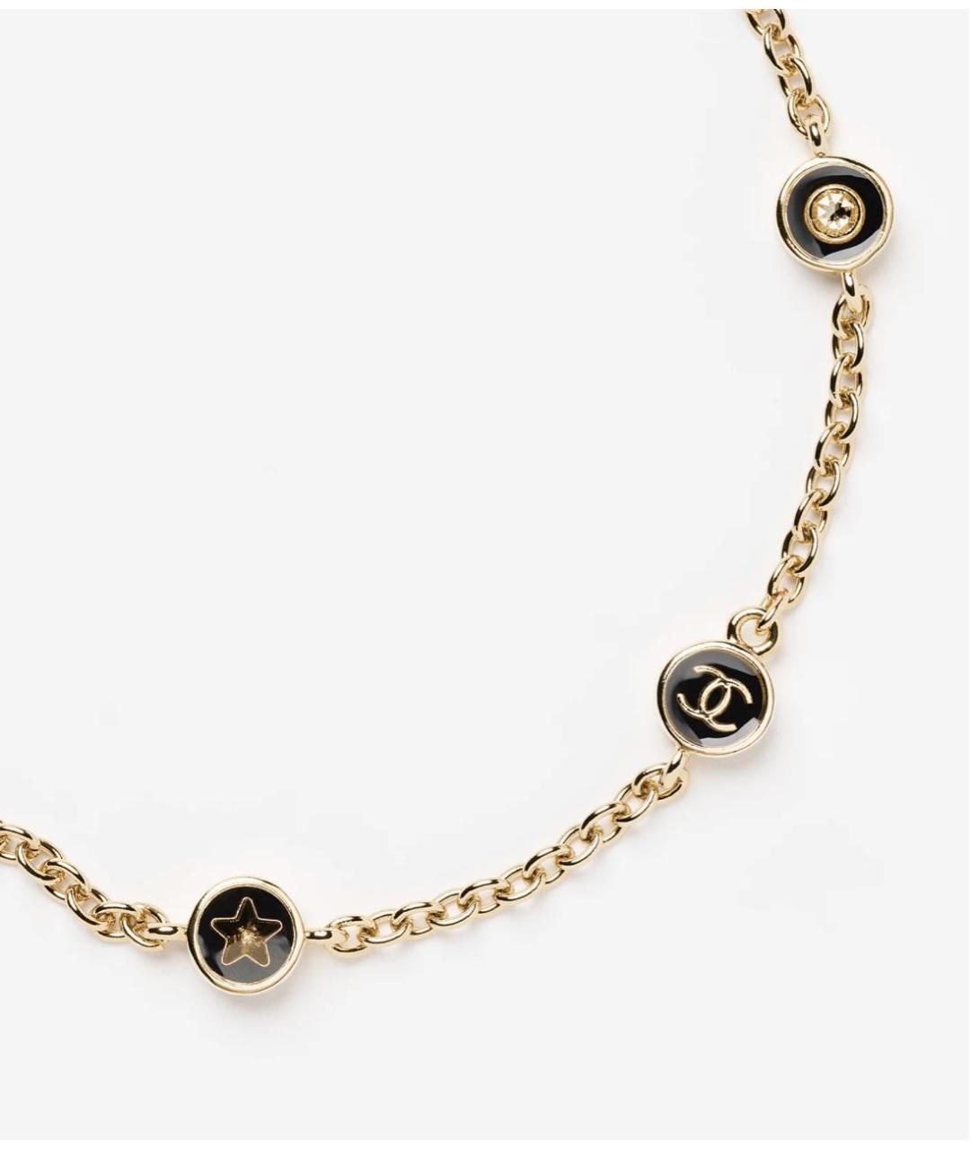 CHANEL Золотое металлическое колье, фото 3