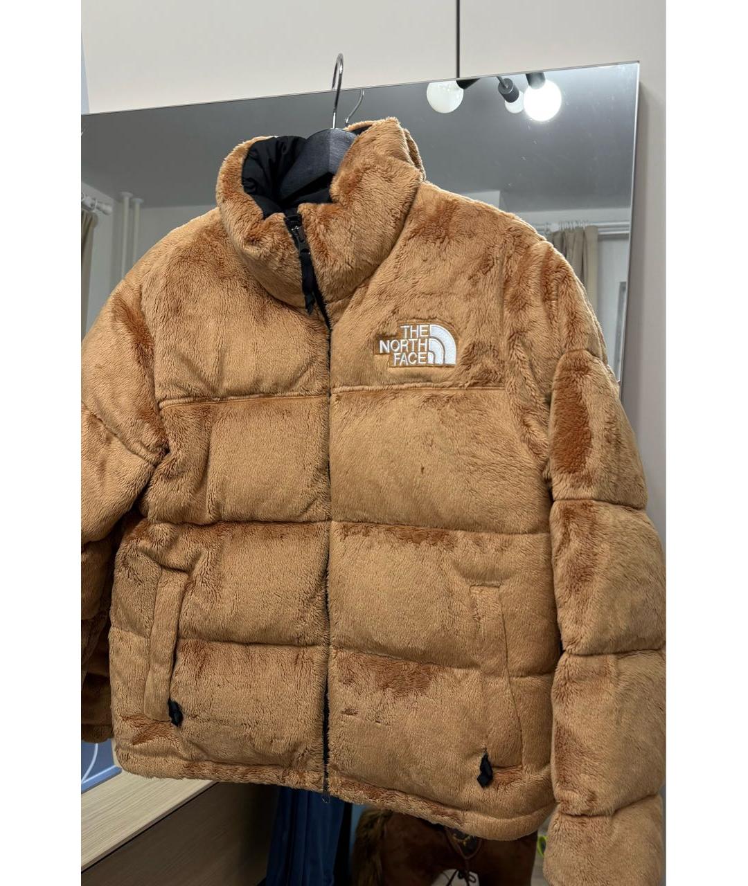 THE NORTH FACE Горчичная полиэстеровая куртка, фото 2