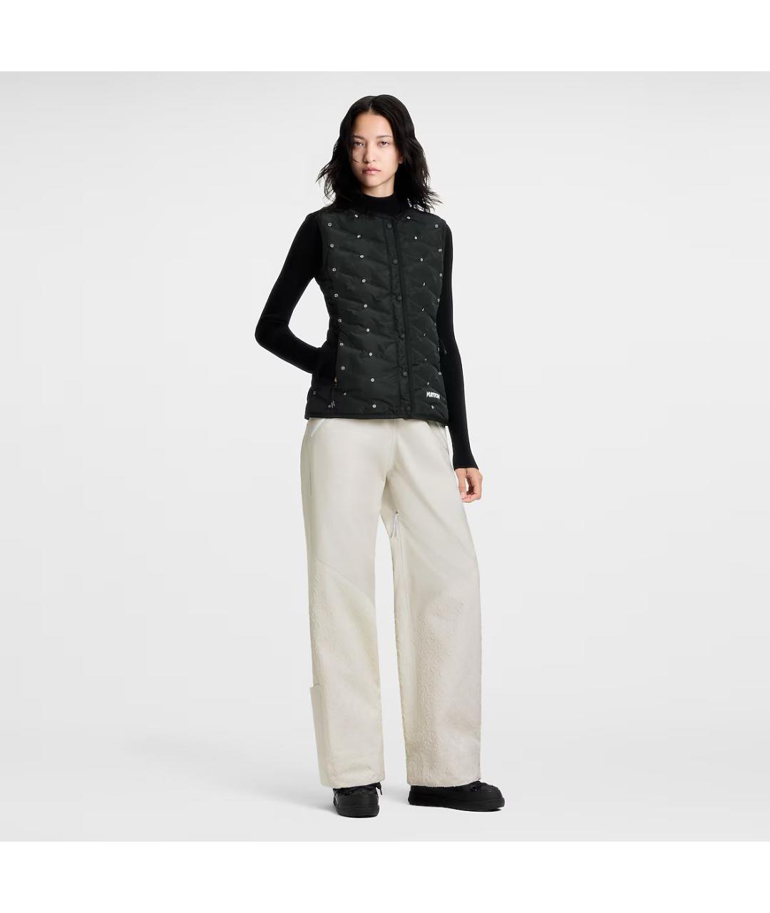 LOUIS VUITTON Черный полиэстеровый жилет, фото 2