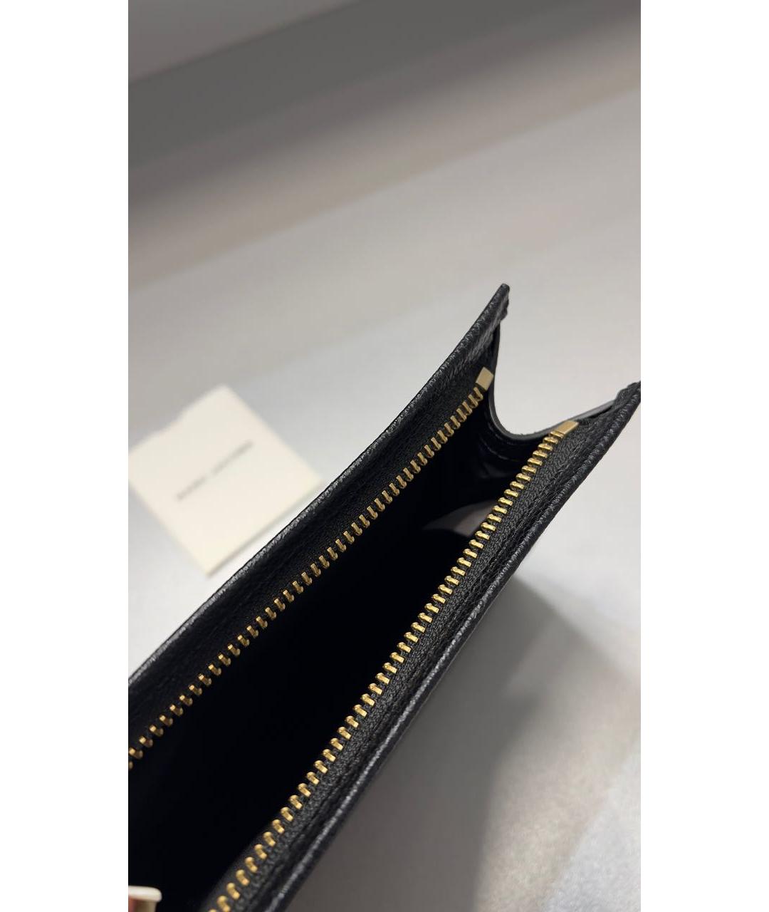 MARC JACOBS Черная кожаная косметичка, фото 4