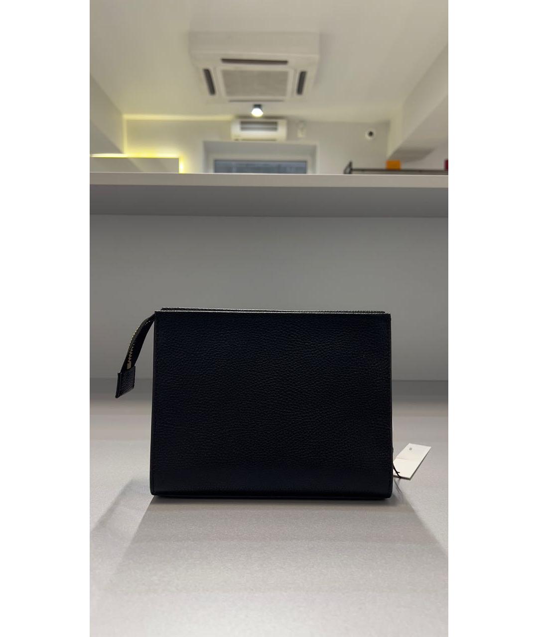 MARC JACOBS Черная кожаная косметичка, фото 3