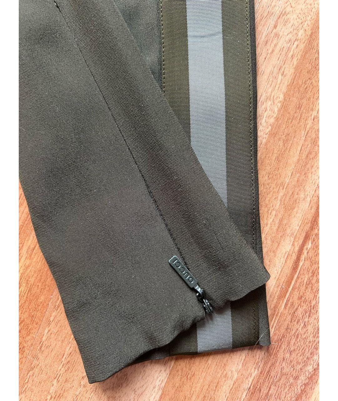 GUCCI Зеленый шелковый спортивные костюмы, фото 7