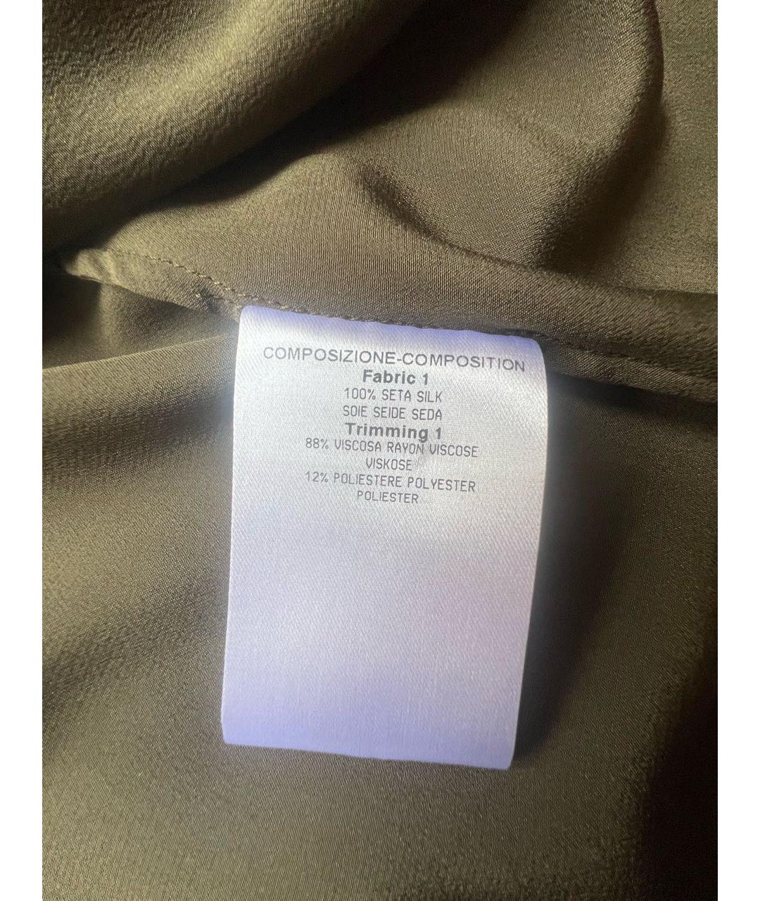 GUCCI Зеленый шелковый спортивные костюмы, фото 5