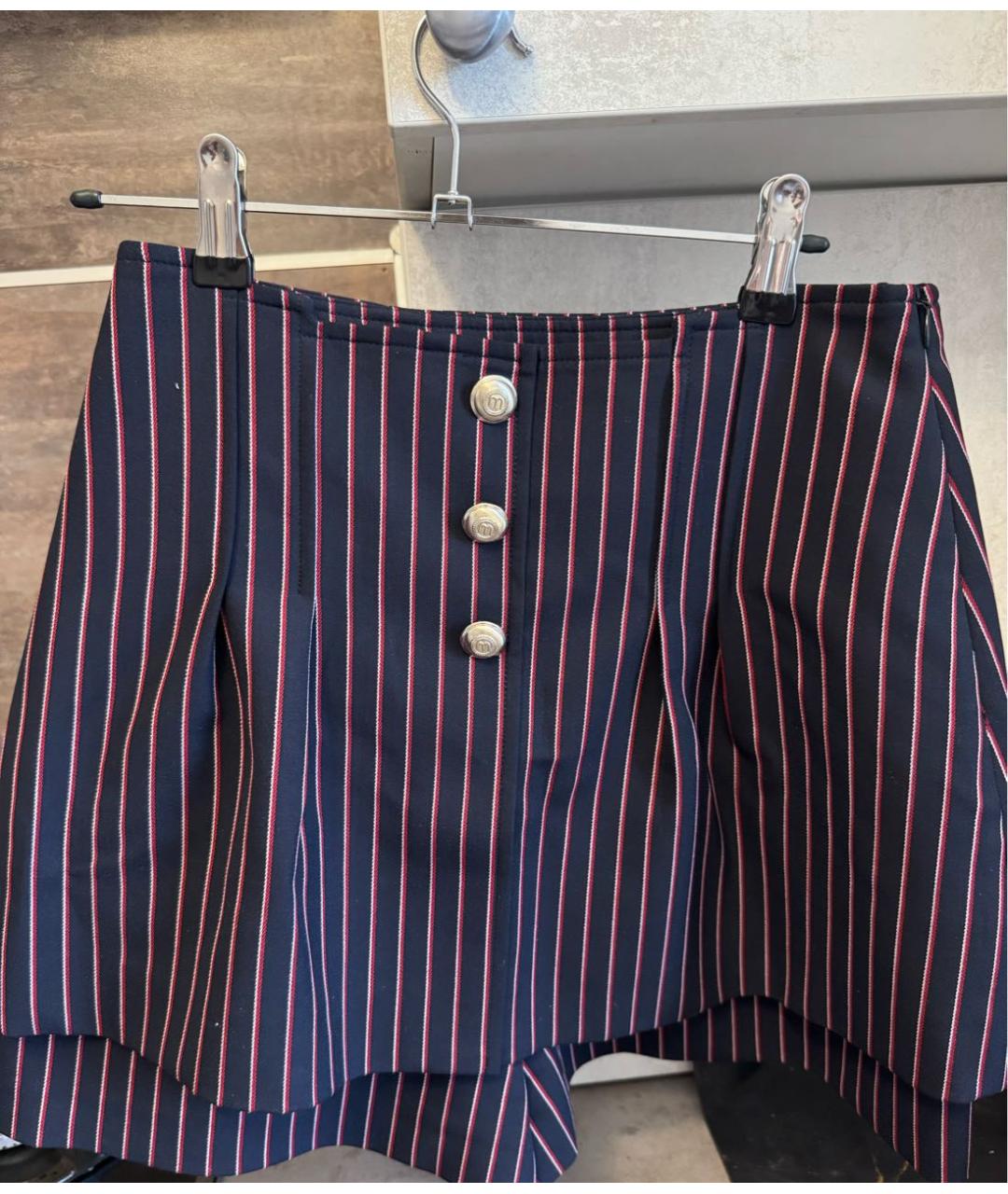 MAJE Темно-синий полиэстеровый костюм с юбками, фото 2