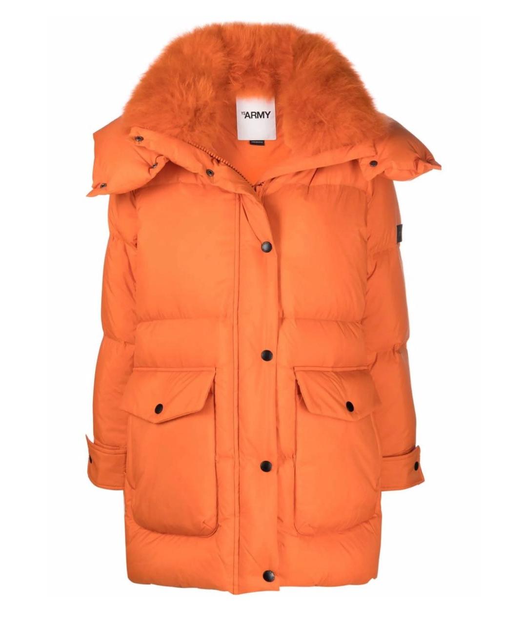 YVES SALOMON Оранжевый пуховик, фото 1