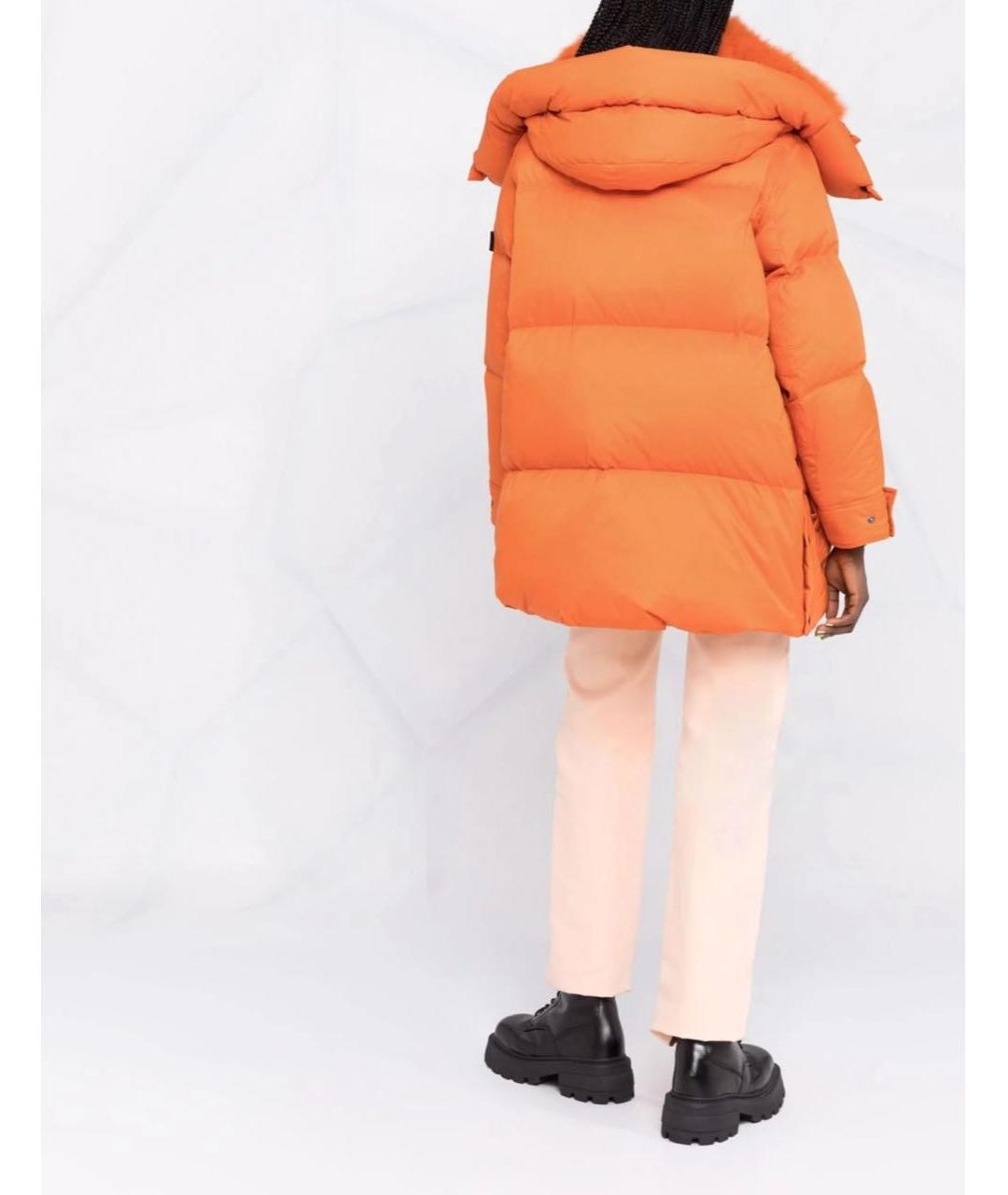 YVES SALOMON Оранжевый пуховик, фото 5