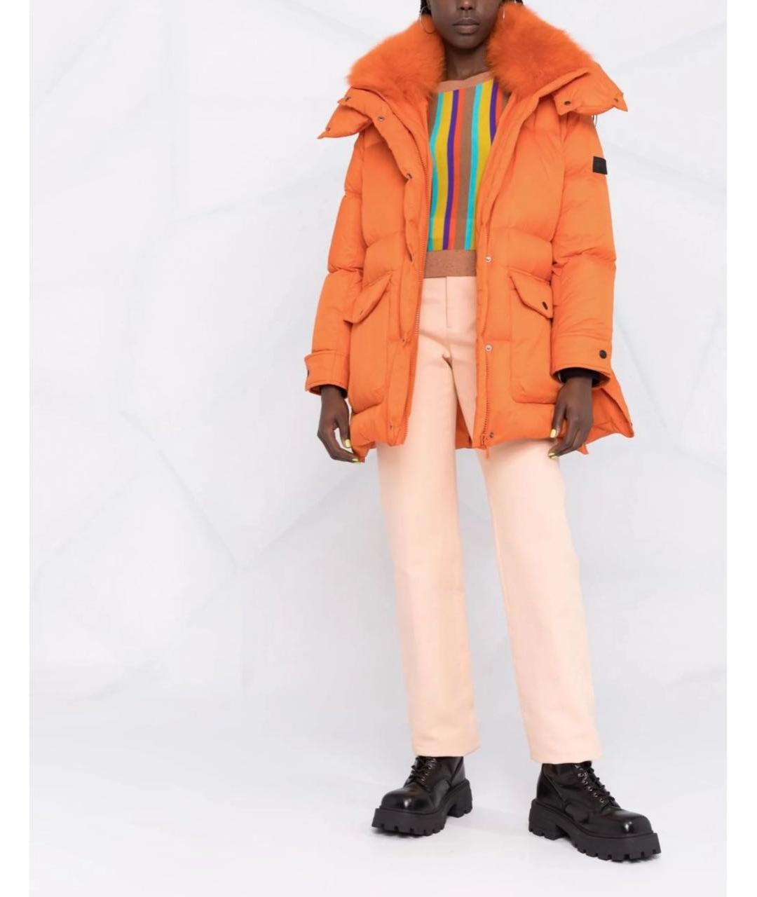 YVES SALOMON Оранжевый пуховик, фото 3