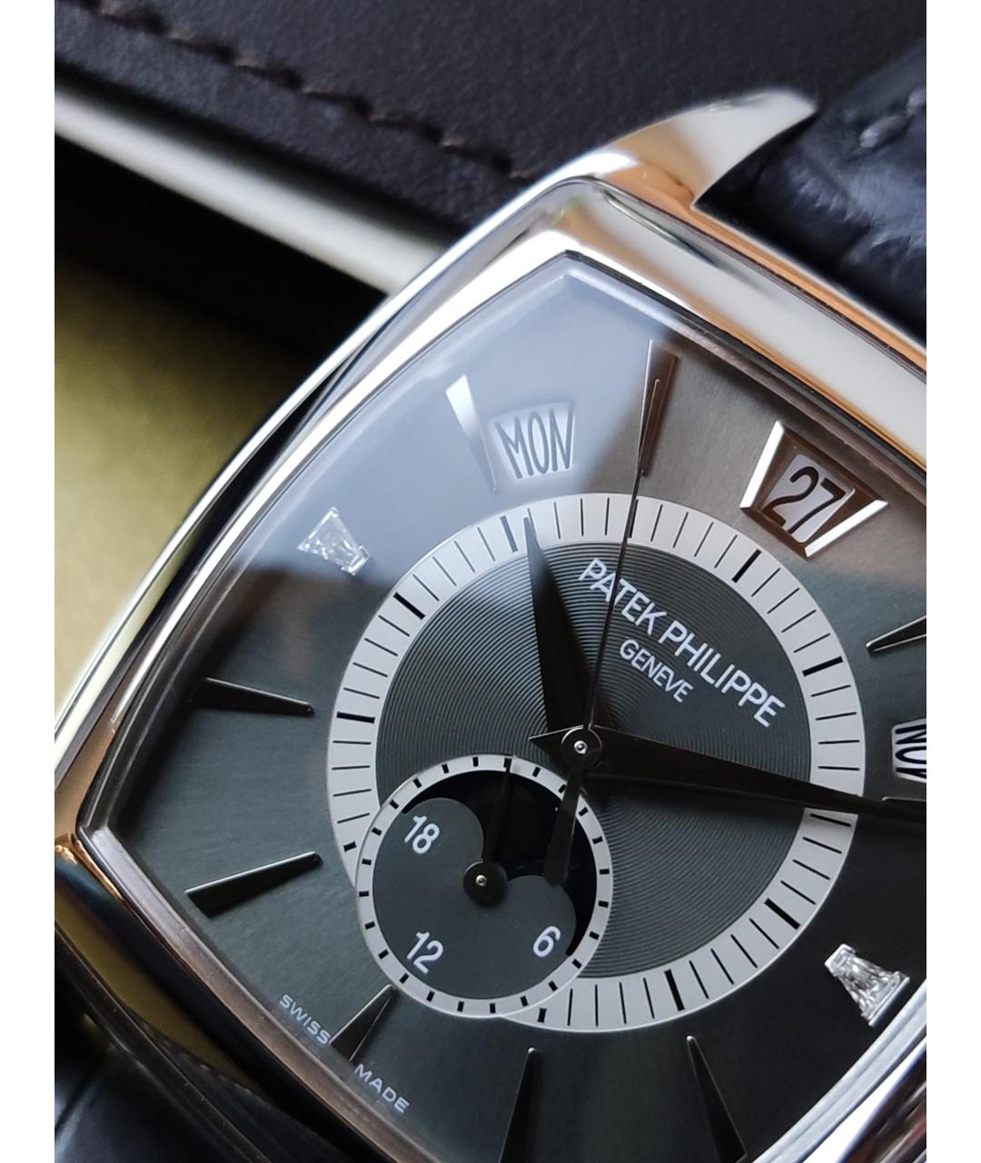 PATEK PHILIPPE Серые платиновые часы, фото 5