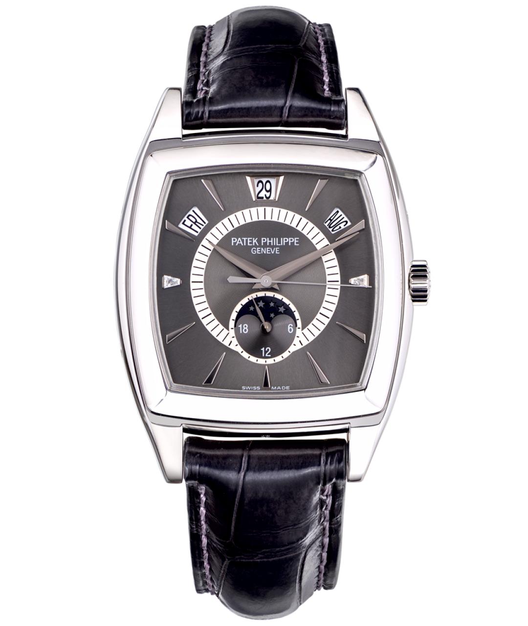 PATEK PHILIPPE Серые платиновые часы, фото 1