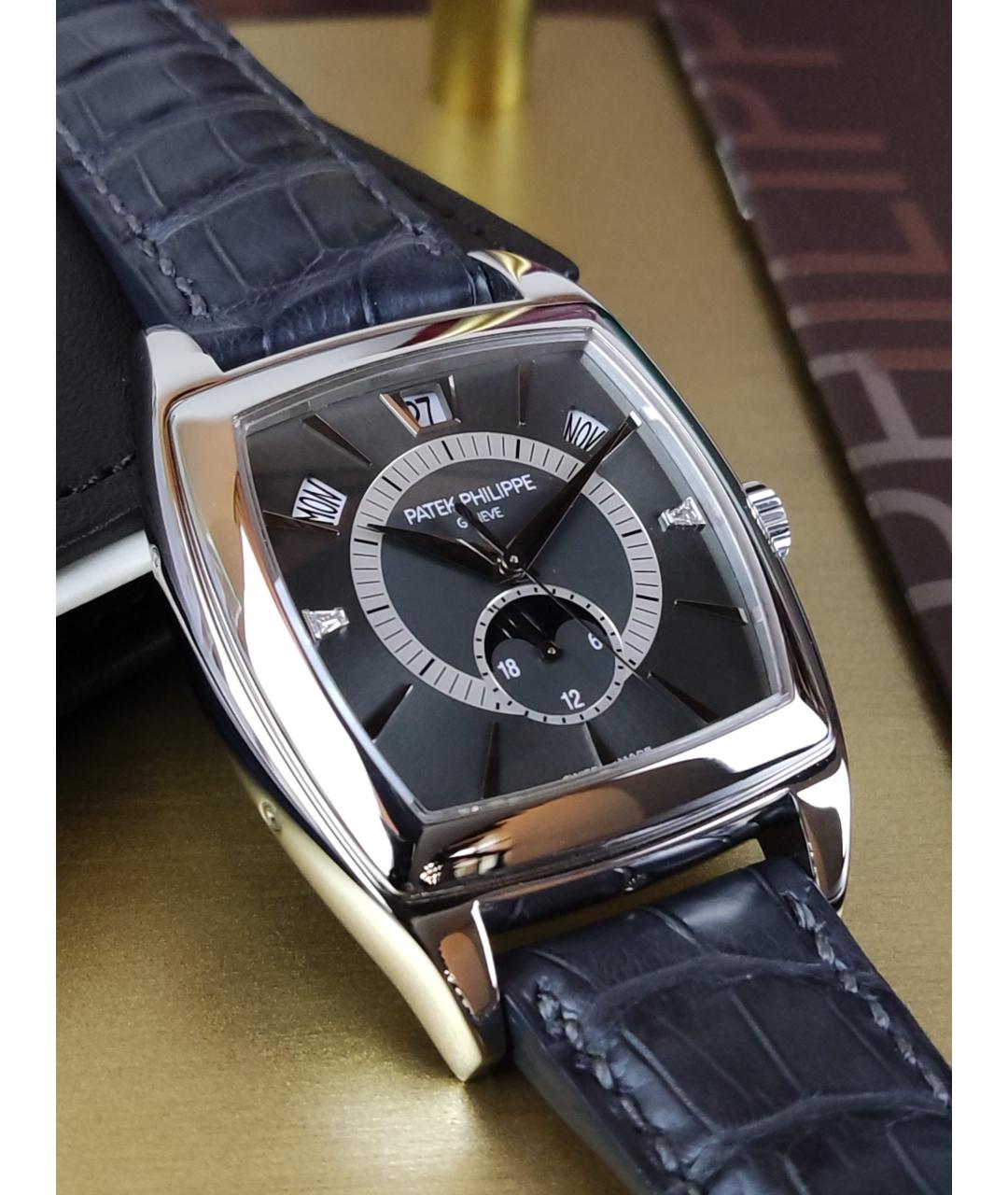PATEK PHILIPPE Серые платиновые часы, фото 4