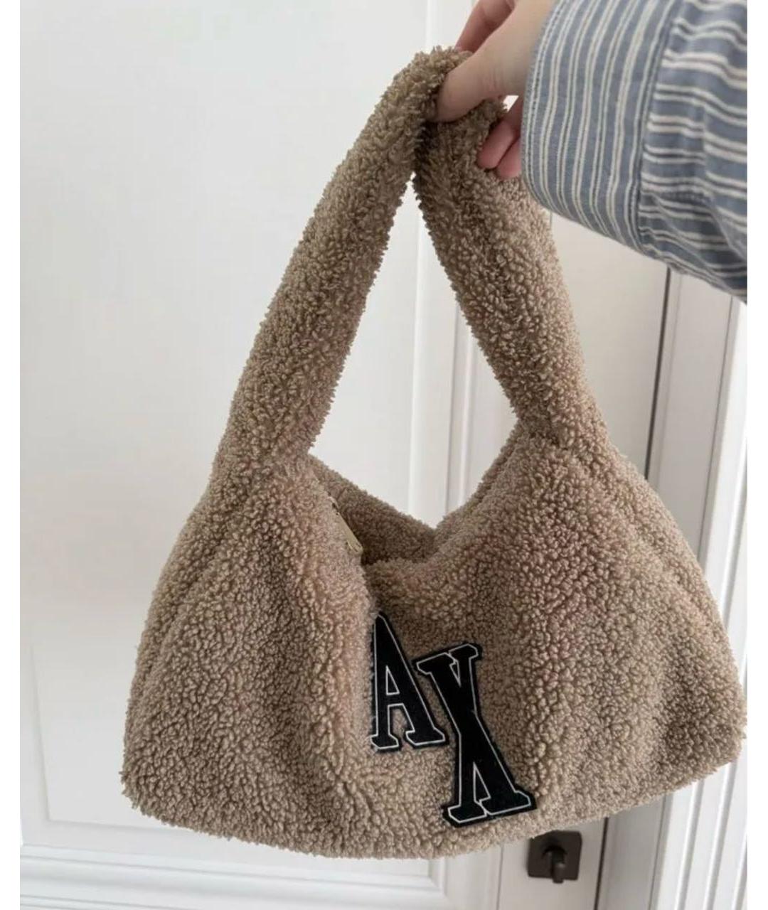 ARMANI EXCHANGE Бежевая сумка через плечо, фото 6