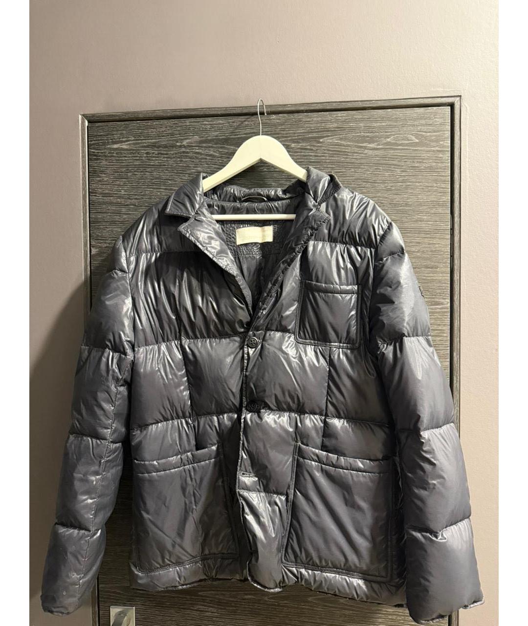 ERMANNO SCERVINO Антрацитовый полиамидовый пуховик, фото 7