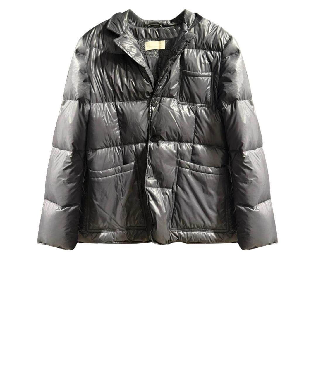 ERMANNO SCERVINO Антрацитовый полиамидовый пуховик, фото 1