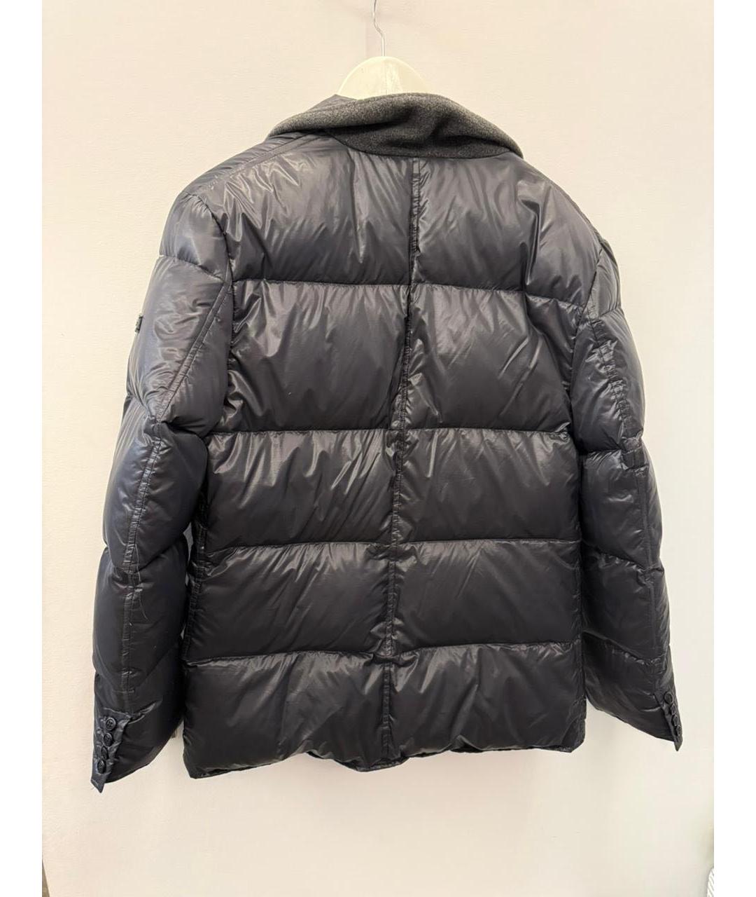 ERMANNO SCERVINO Антрацитовый полиамидовый пуховик, фото 2