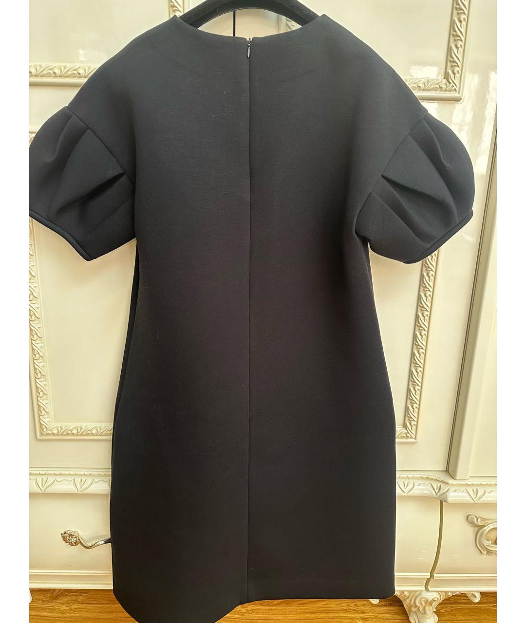 'S MAX MARA Черное хлопковое платье, фото 2