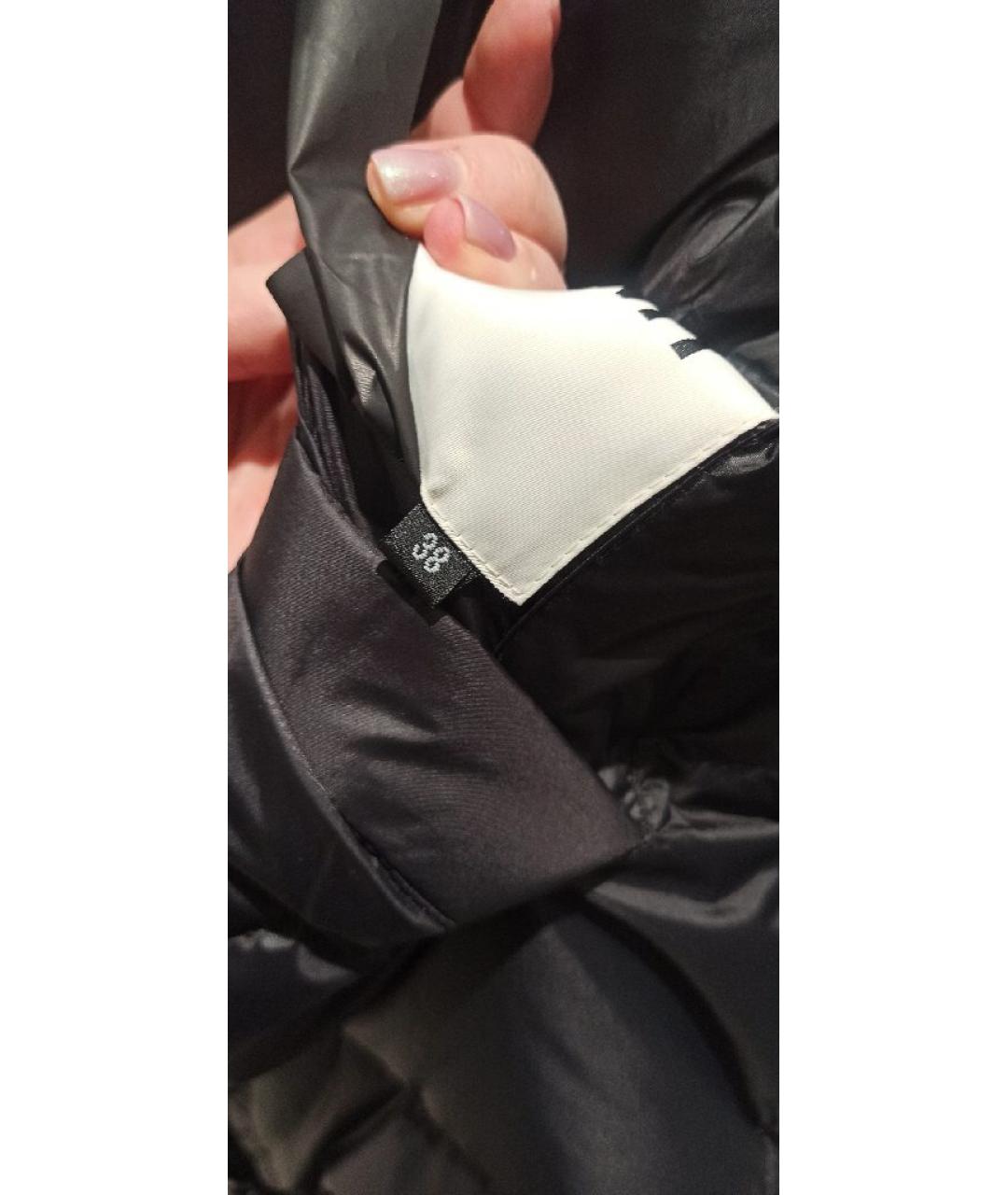 ARMY YVES SALOMON Черный полиэстеровый пуховик, фото 8