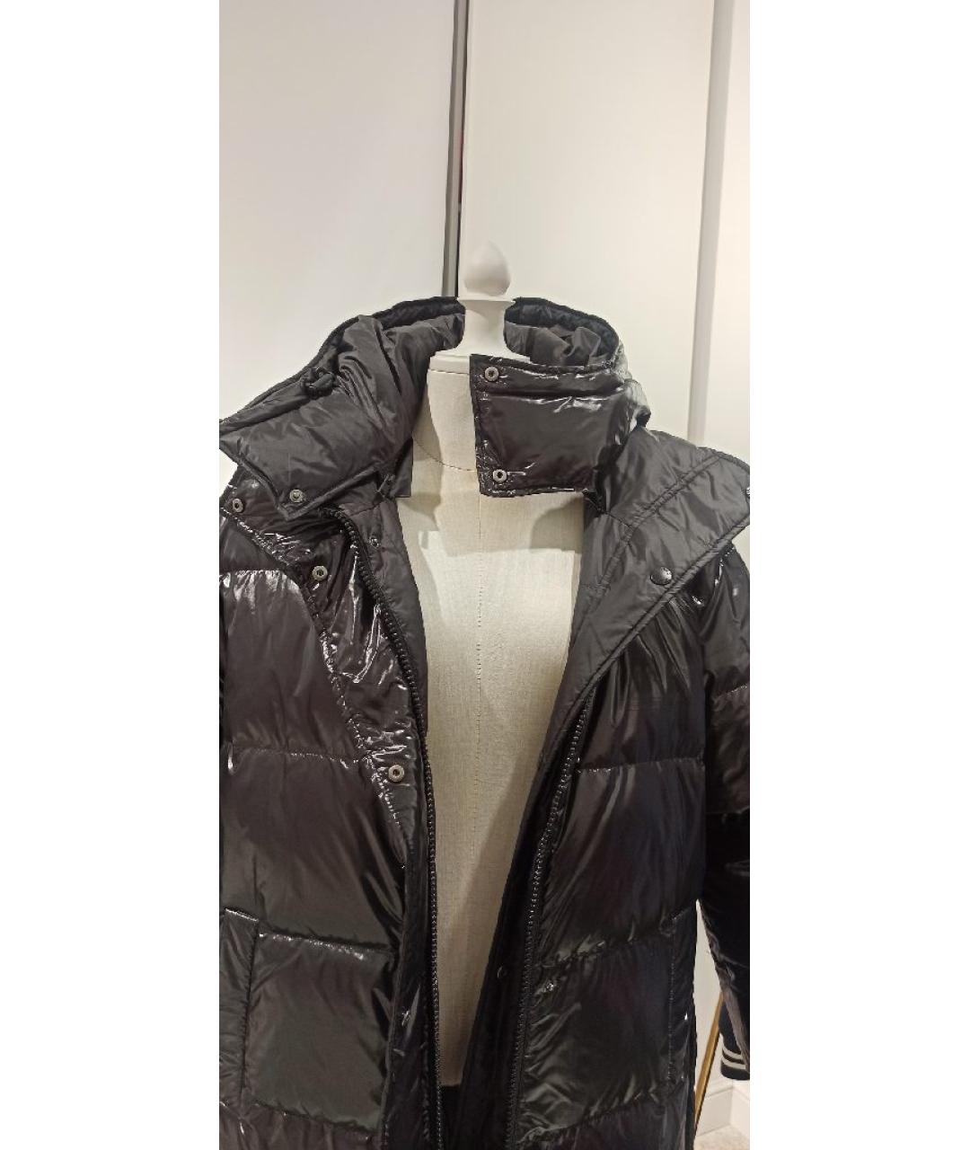 ARMY YVES SALOMON Черный полиэстеровый пуховик, фото 7