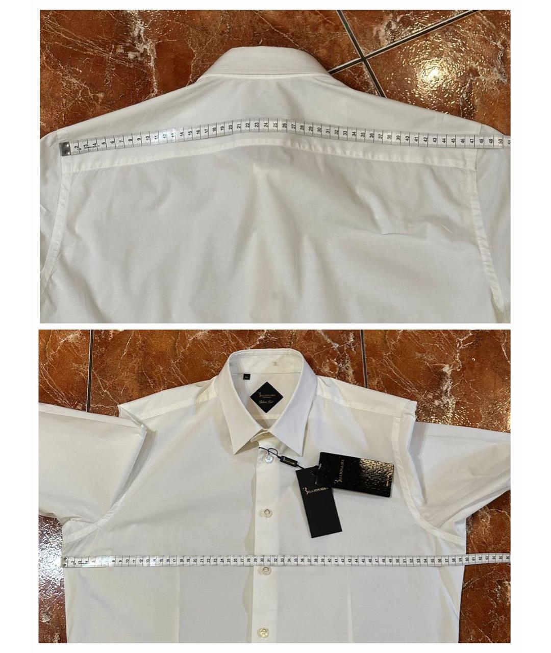 BILLIONAIRE Белая классическая рубашка, фото 8