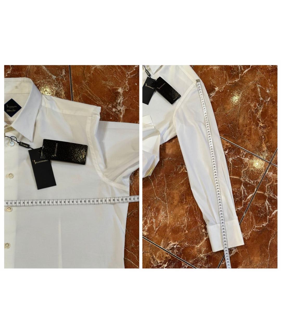 BILLIONAIRE Белая классическая рубашка, фото 9