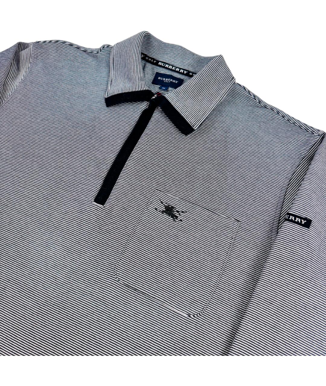 BURBERRY Черное синтетическое поло с длинным рукавом, фото 3