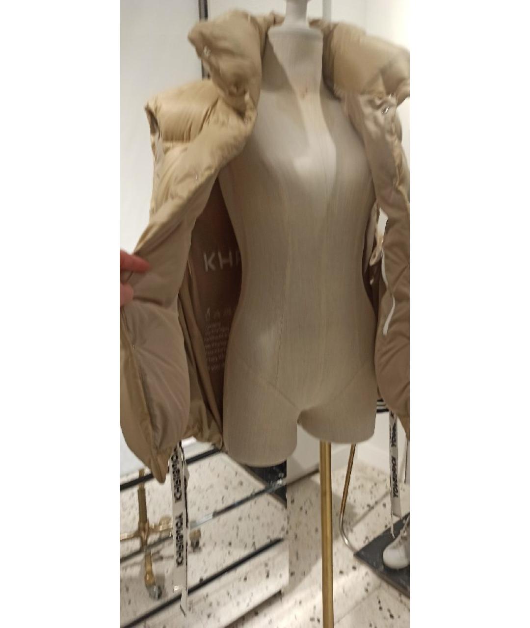 KHRISJOY Бежевый полиамидовый жилет, фото 4