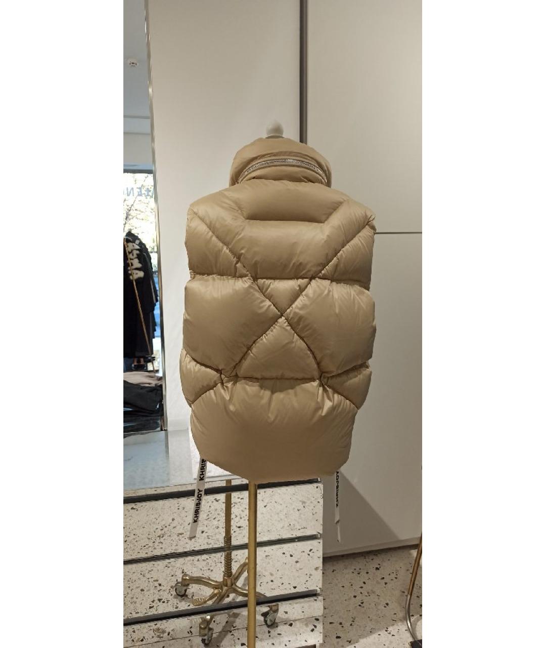 KHRISJOY Бежевый полиамидовый жилет, фото 3