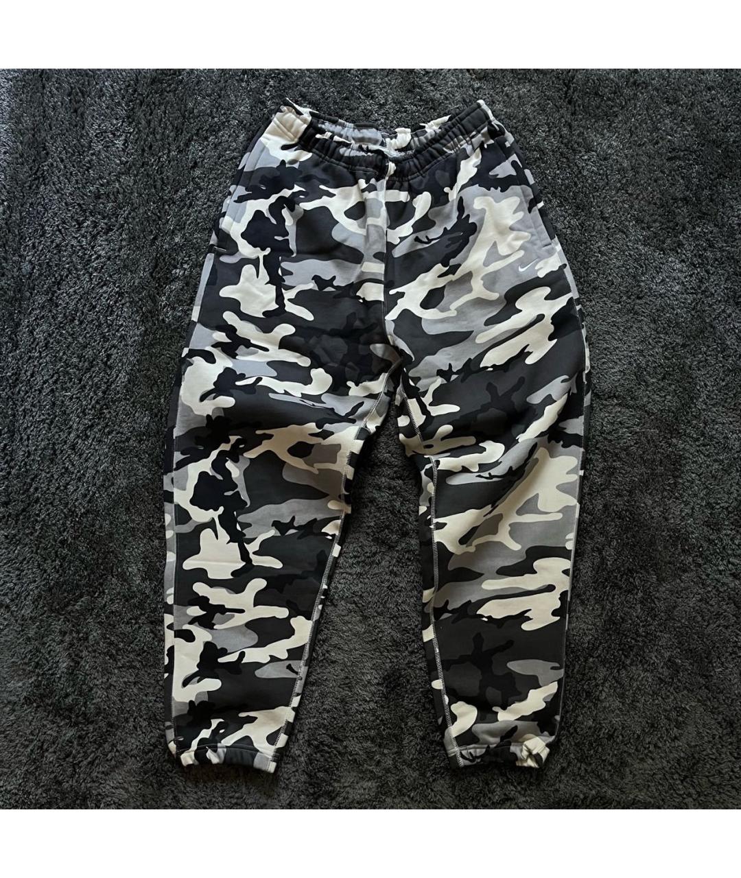 NIKE Черные хлопковые повседневные брюки, фото 6