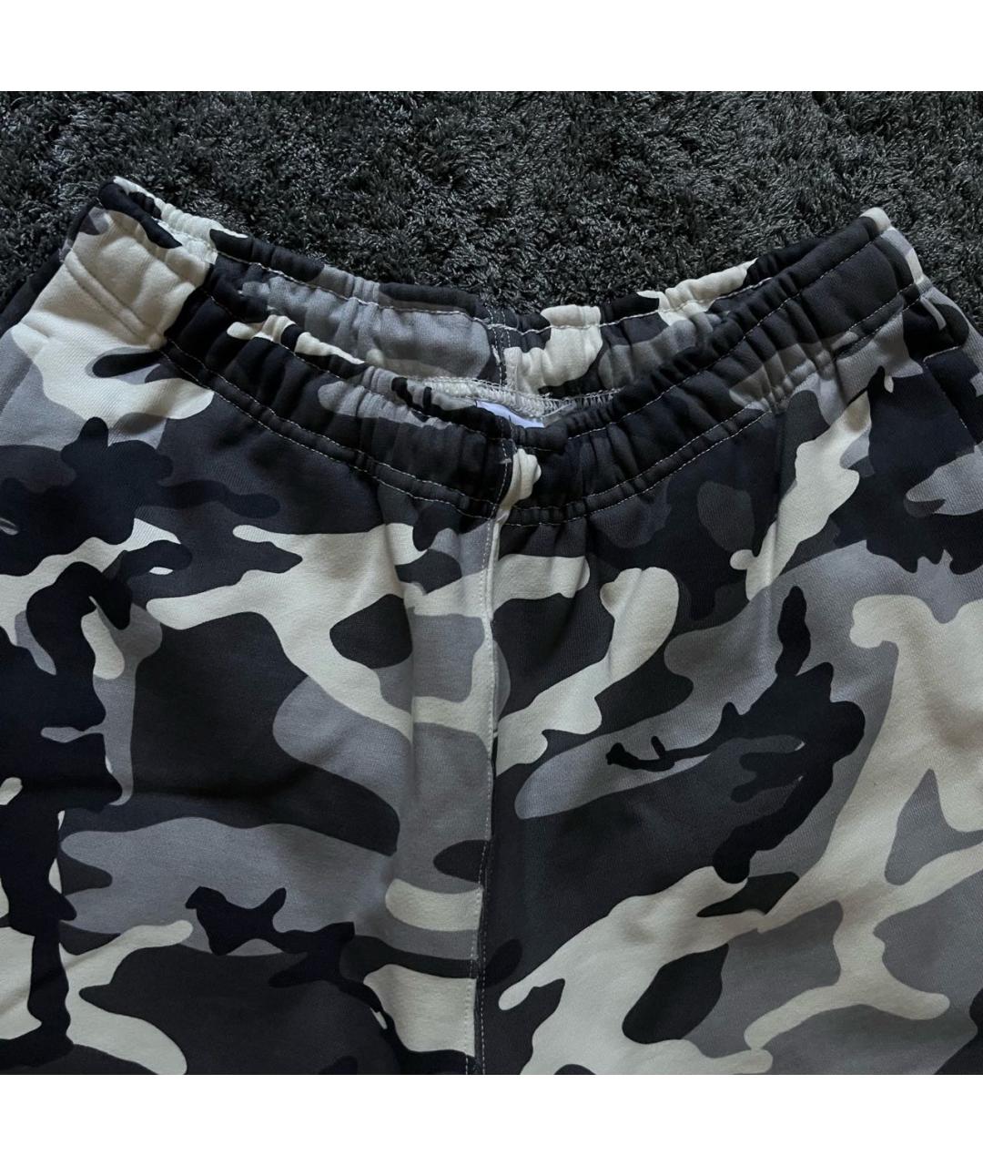 NIKE Черные хлопковые повседневные брюки, фото 2