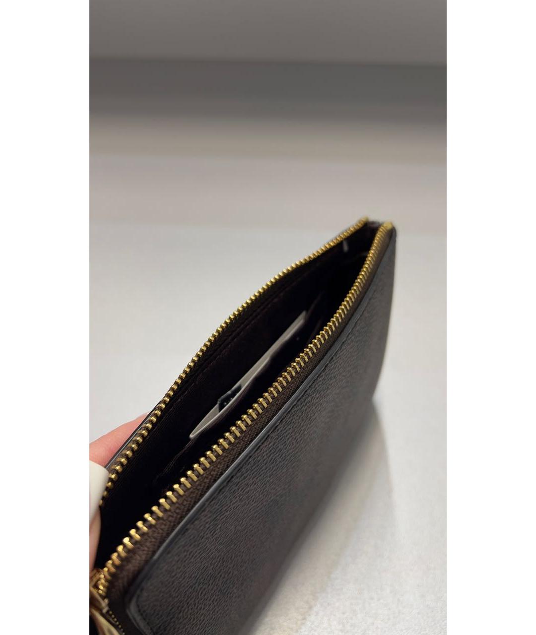 COACH Коричневый кожаный кошелек, фото 4