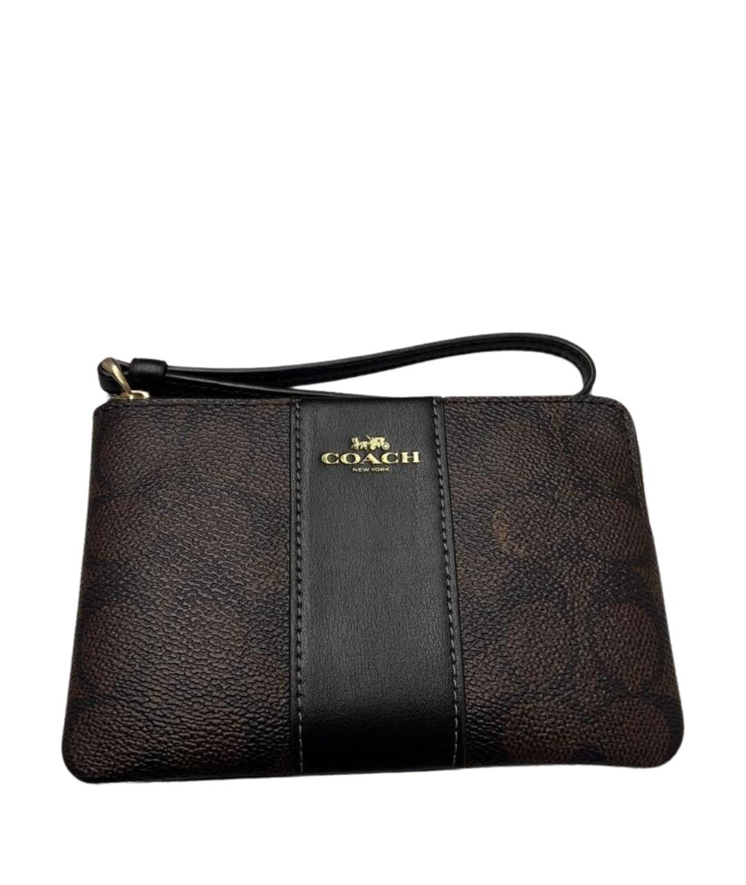 COACH Коричневый кожаный кошелек, фото 1