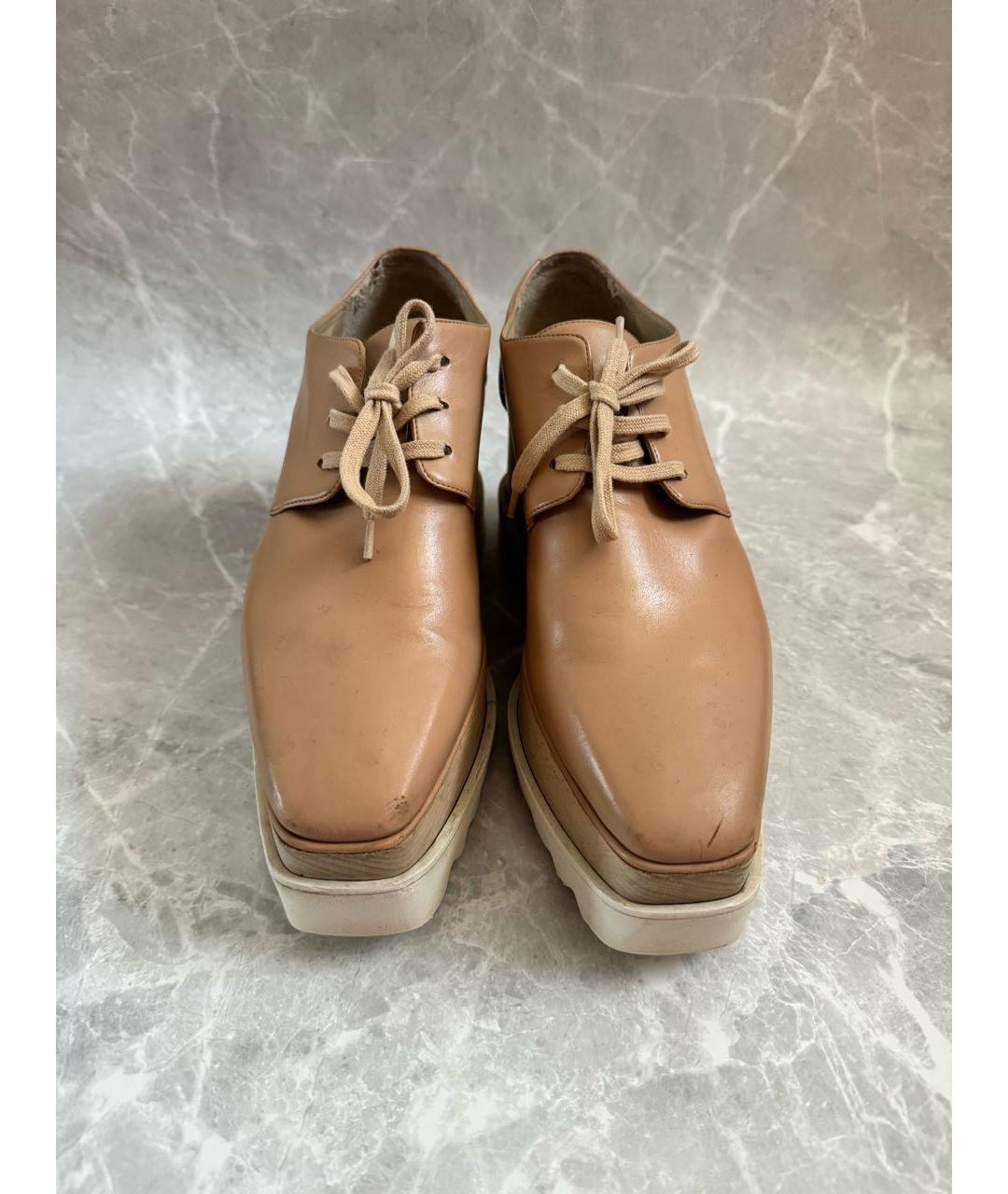 STELLA MCCARTNEY Бежевые ботинки из искусственной кожи, фото 6