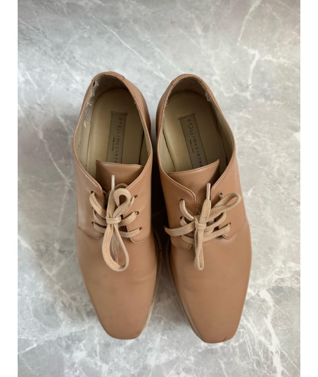 STELLA MCCARTNEY Бежевые ботинки из искусственной кожи, фото 5