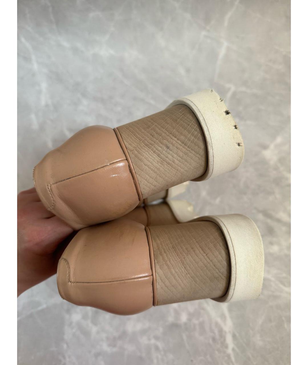 STELLA MCCARTNEY Бежевые ботинки из искусственной кожи, фото 3