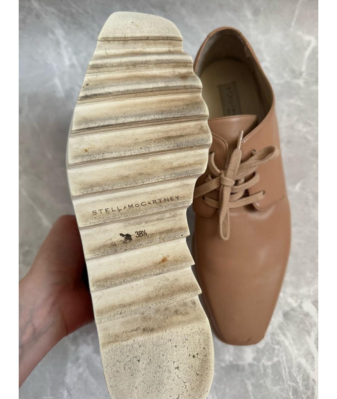 STELLA MCCARTNEY Бежевые ботинки из искусственной кожи, фото 4