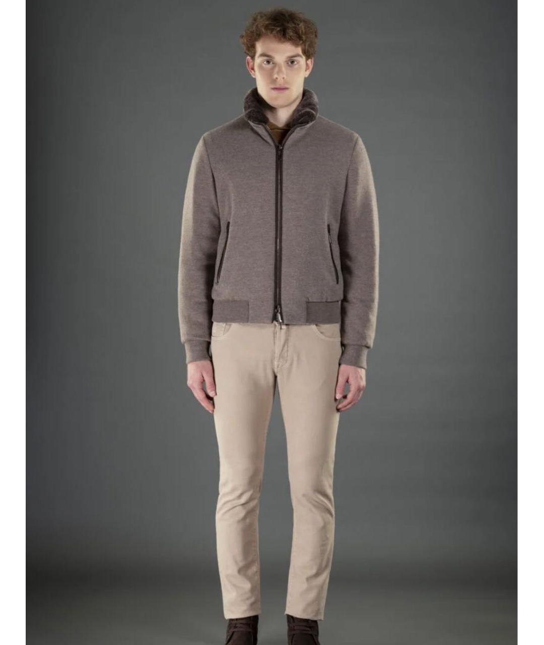 MOORER Бежевая шерстяная куртка, фото 5