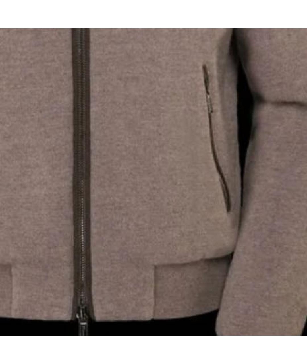 MOORER Бежевая шерстяная куртка, фото 4