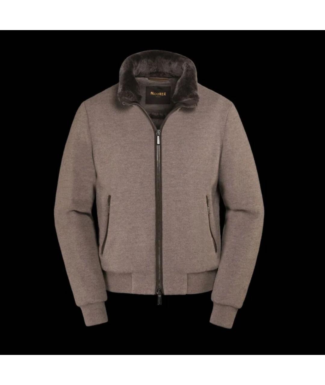 MOORER Бежевая шерстяная куртка, фото 6