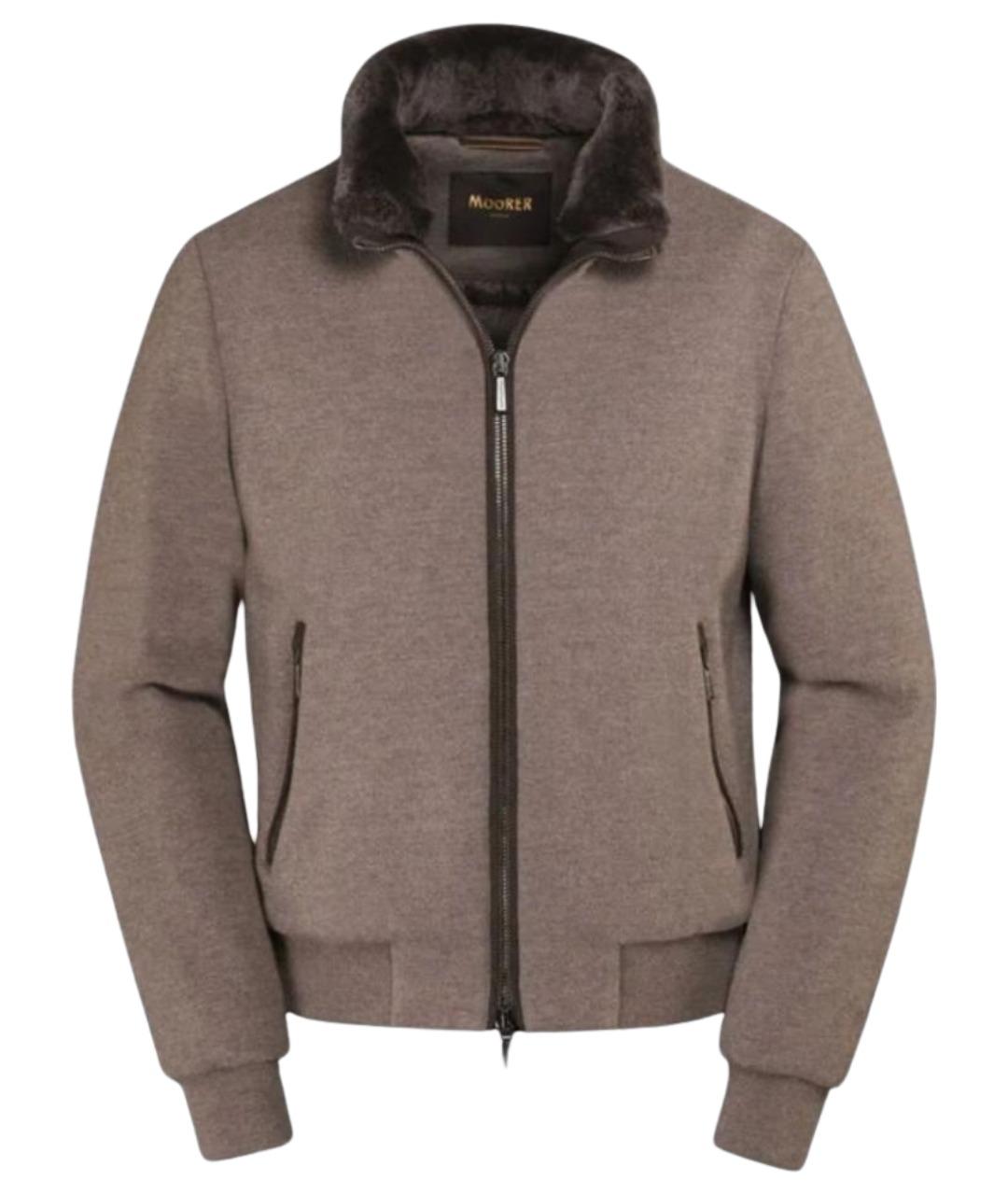 MOORER Бежевая шерстяная куртка, фото 1